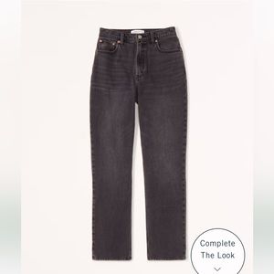 Curve Love Ultra High Rise 90s Straight Jean - Black